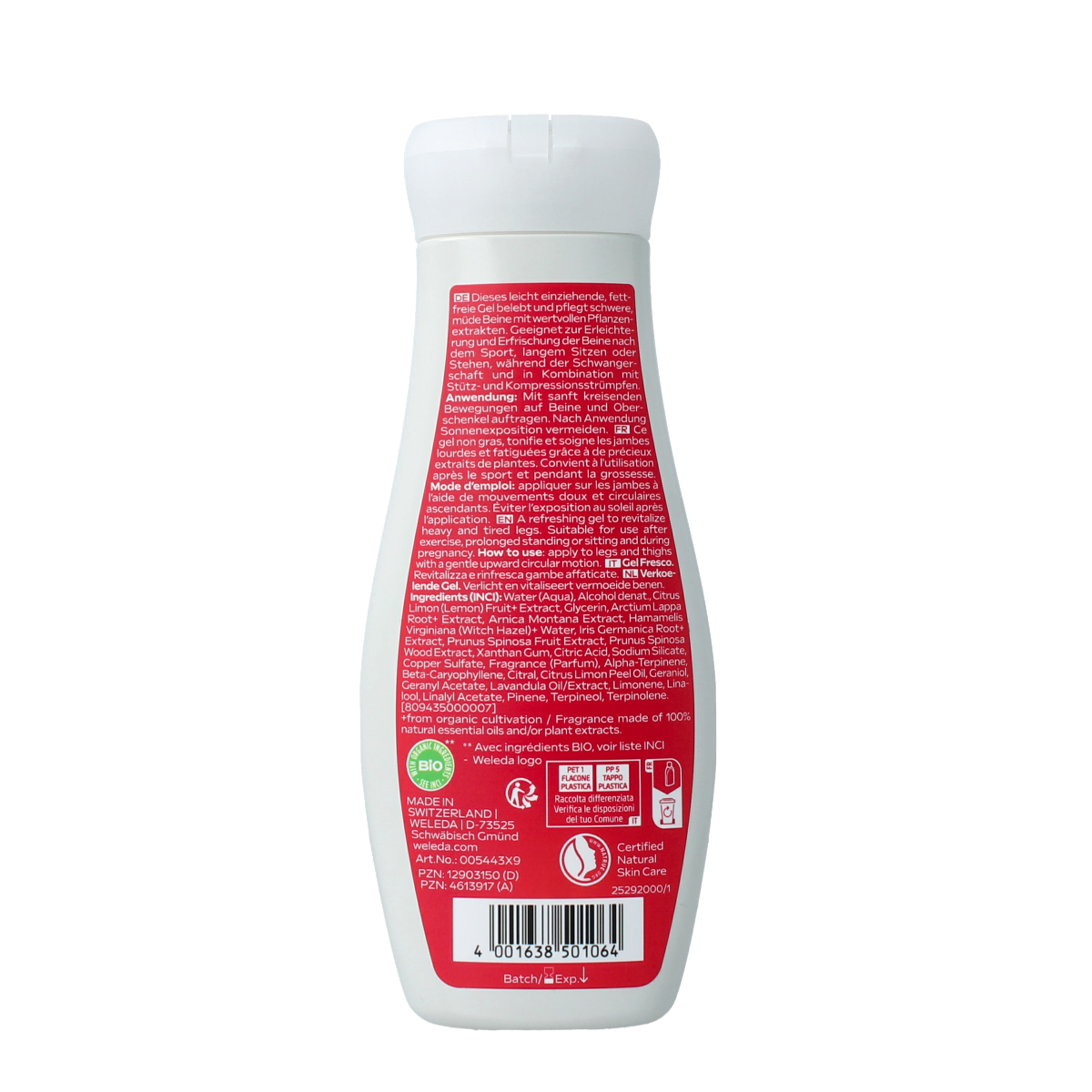Weleda Venadoron vermoeide benen gel 200.00 Milliliter