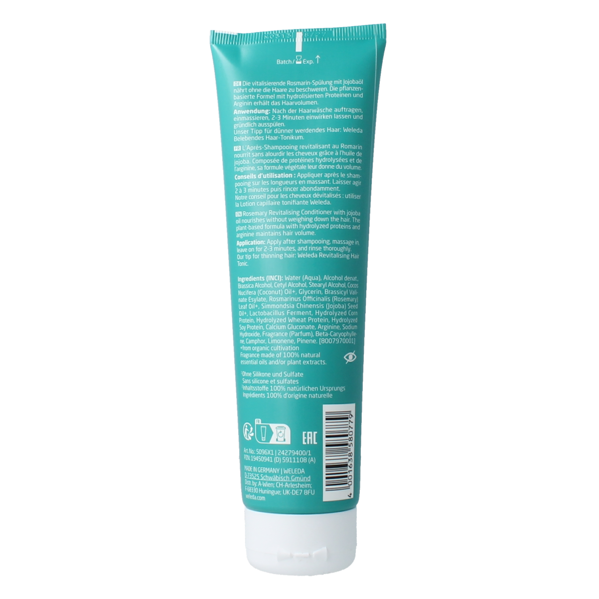 Weleda Rozemarijn revitaliserende conditioner 150.00 Milliliter