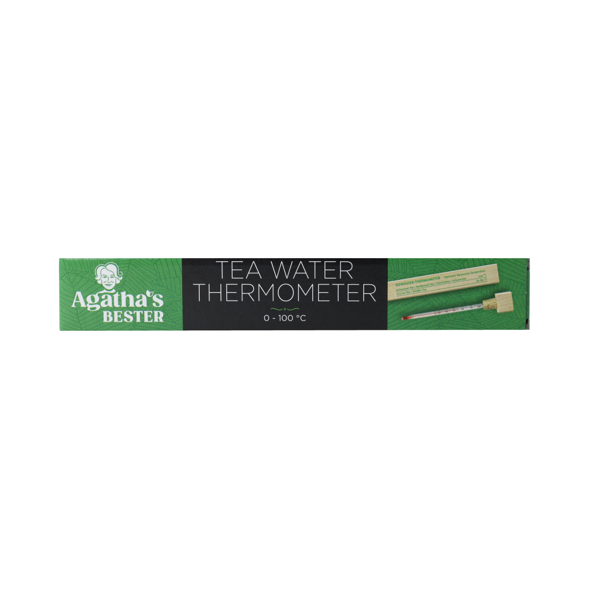 Agatha s Bester Theewater thermometer houten doos 1.00 Stuks