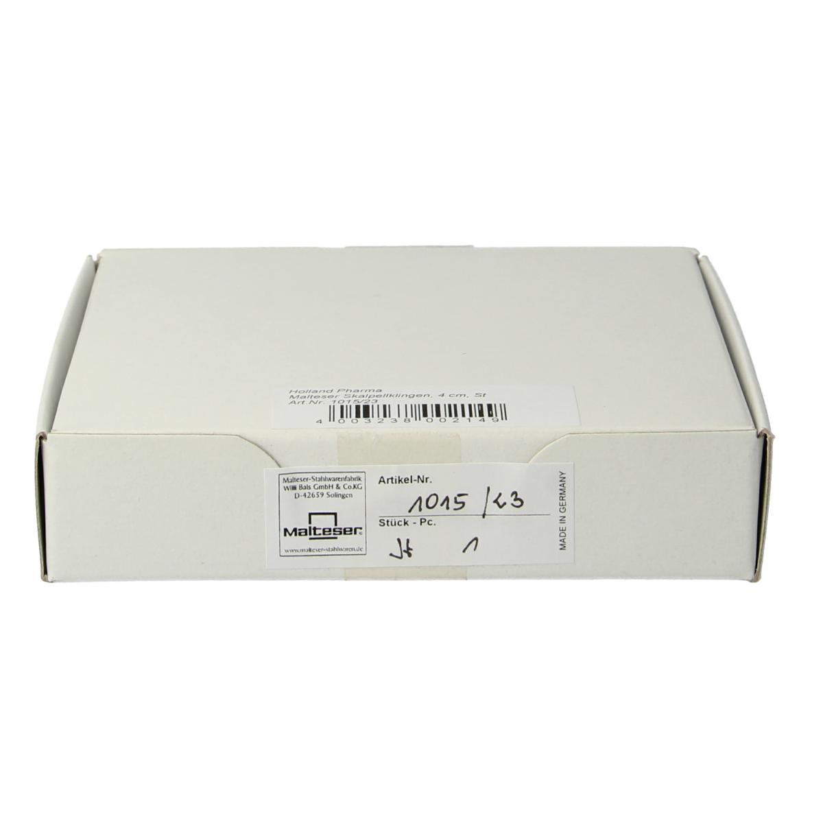 Malteser Scalpelmesjes 4cm steriel 1015/23 100.00 Stuks