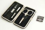 Malteser Manicure-etui 4-delig zwart lak- en fluweelleer 1.00 Set