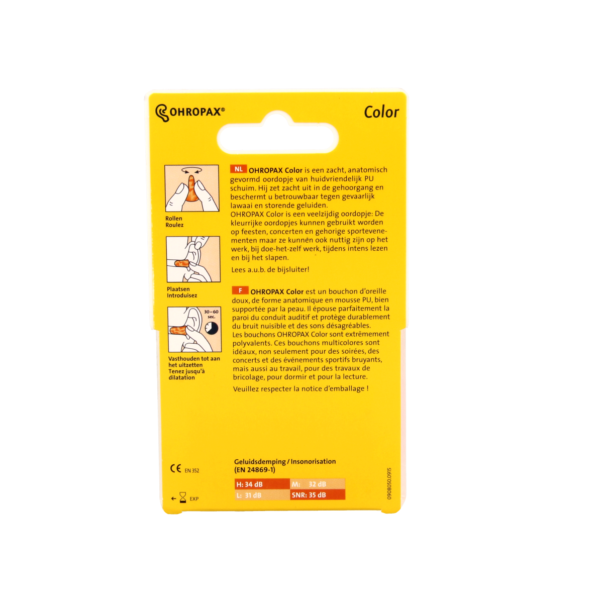 Ohropax Oordopjes geluiddempend color 8.00 Stuks