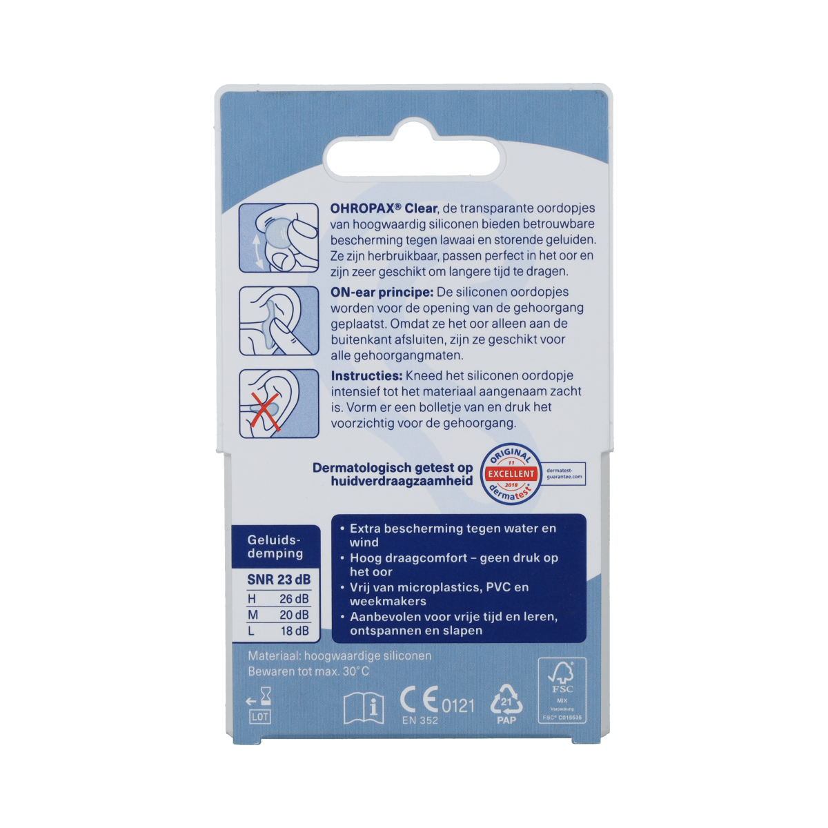 Ohropax Silicon clear 6.00 Stuks