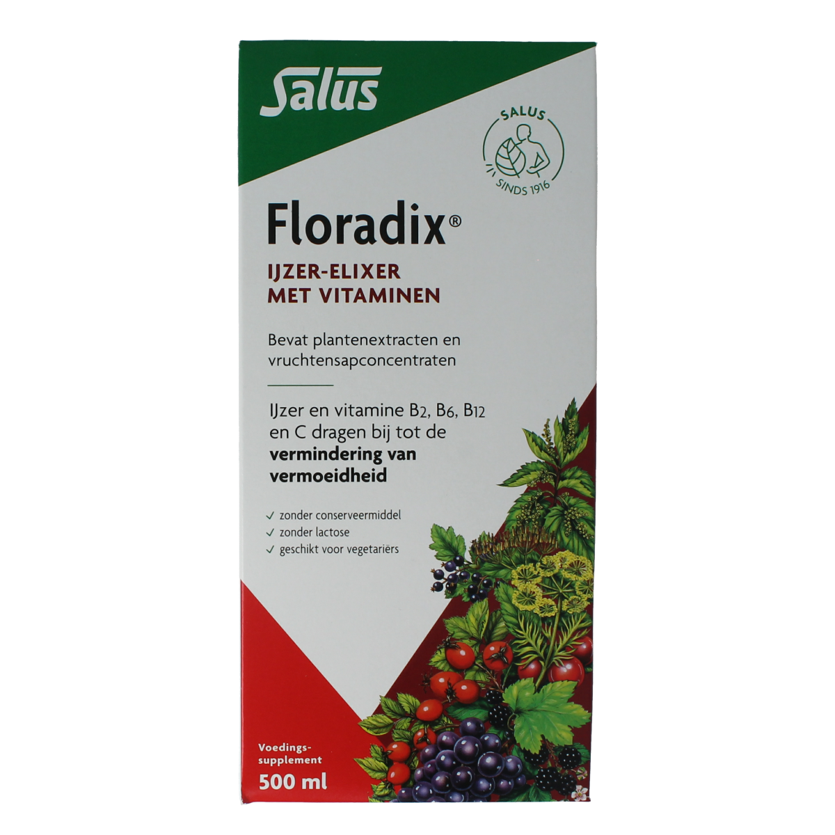 Salus Floradix ijzer elixer 500.00 Milliliter