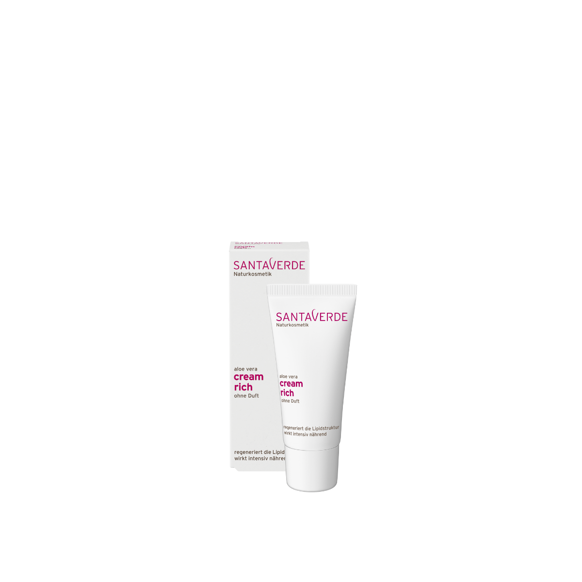 Santaverde Aloe vera cream rich parfumvrij 30.00 Milliliter