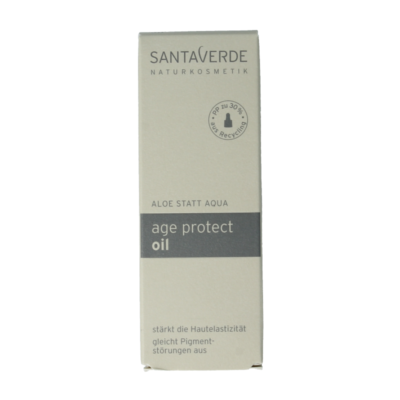 Santaverde Aloe vera age protect gezichtsolie 30 Milliliter
