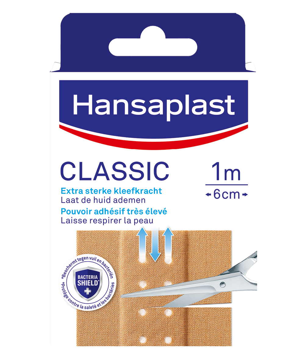 Hansaplast Classic 1m x 6cm 1.00 Stuks