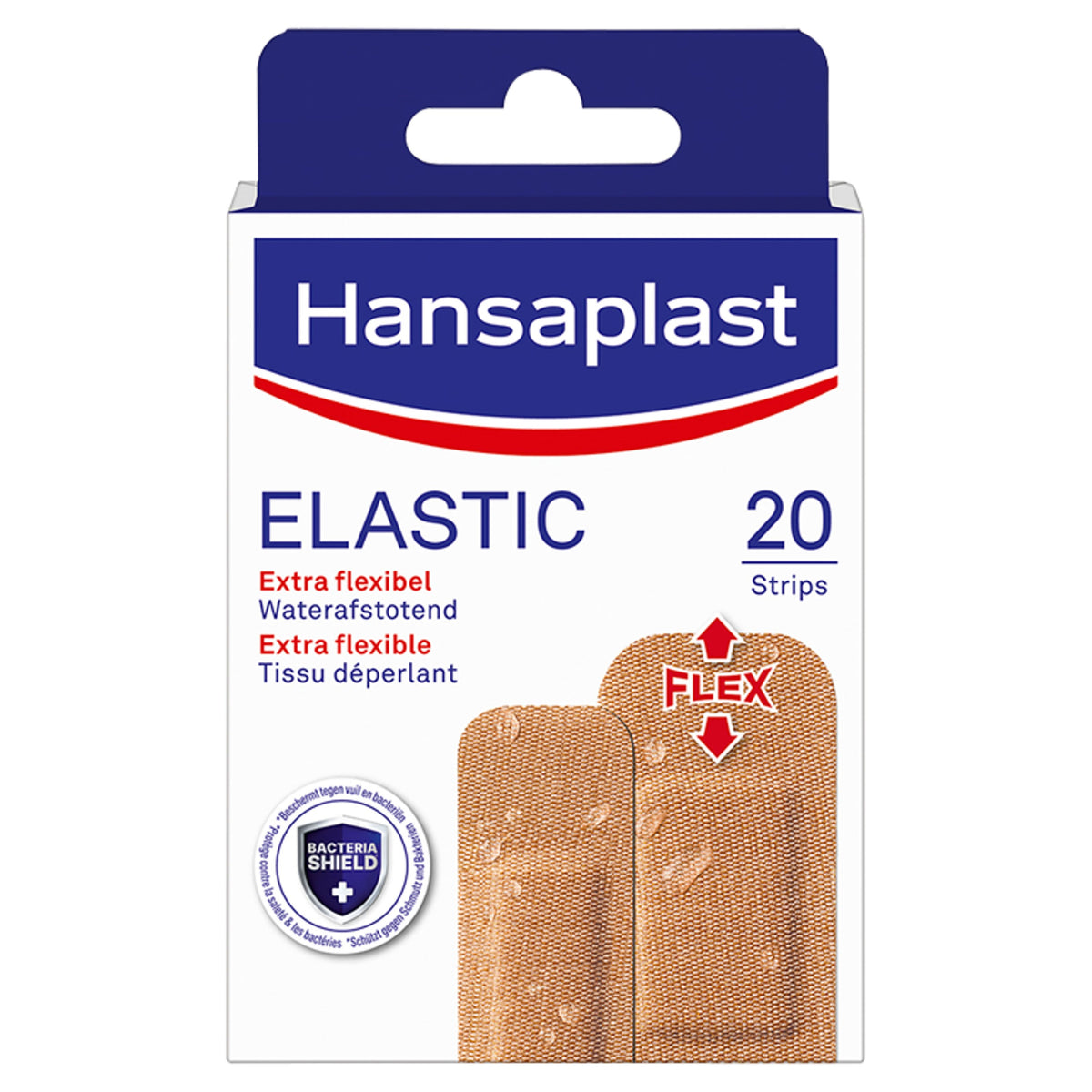 Hansaplast Pleisters elastic waterafstotend  20.00 Stuks