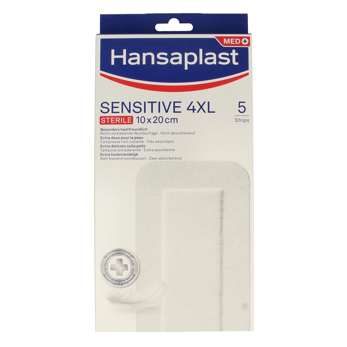 Hansaplast Pleisters sensitive 4XL 5.00 Stuks