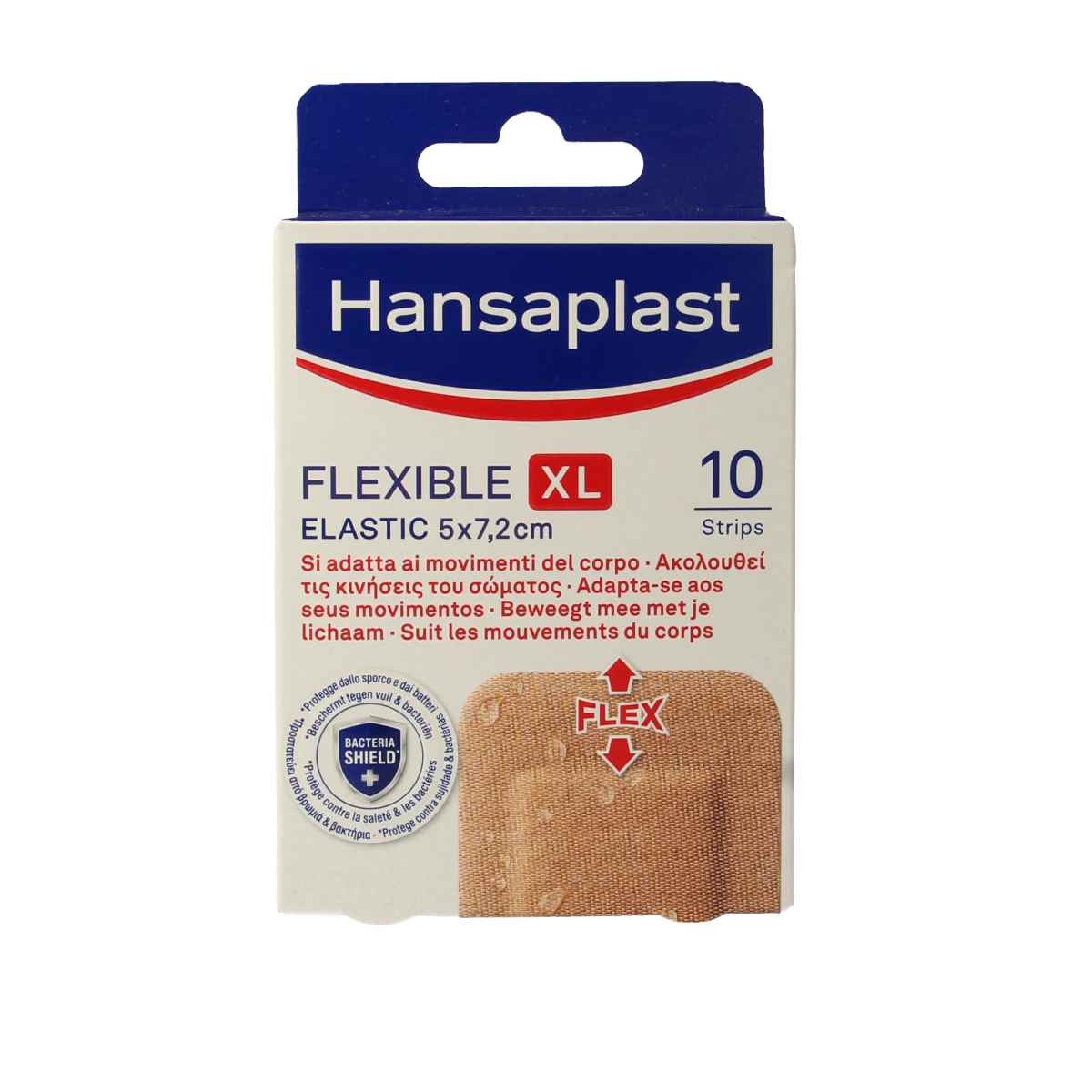 Hansaplast Flexible XL 5 x 7.2cm 10.00 Stuks