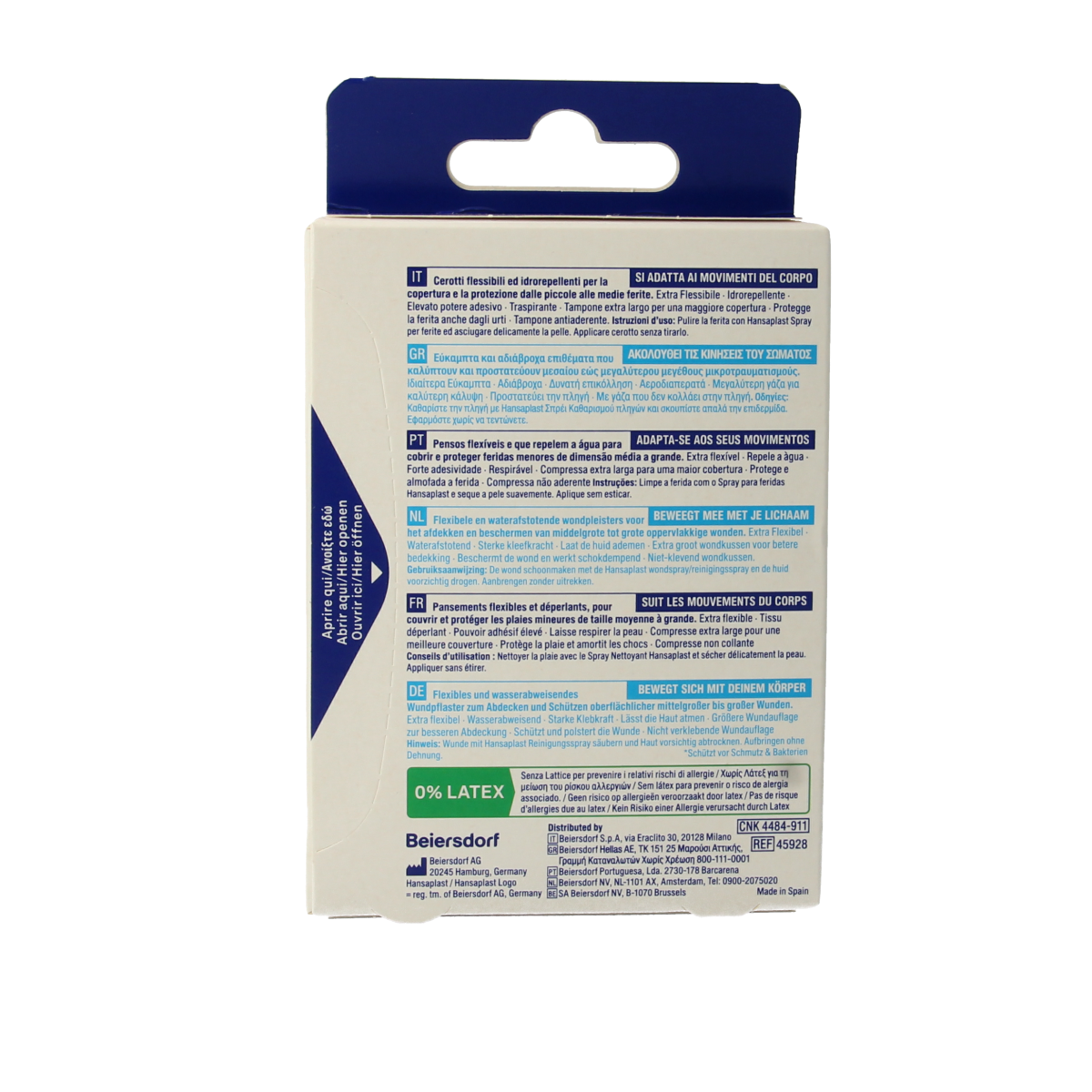 Hansaplast Flexible XL 5 x 7.2cm 10.00 Stuks