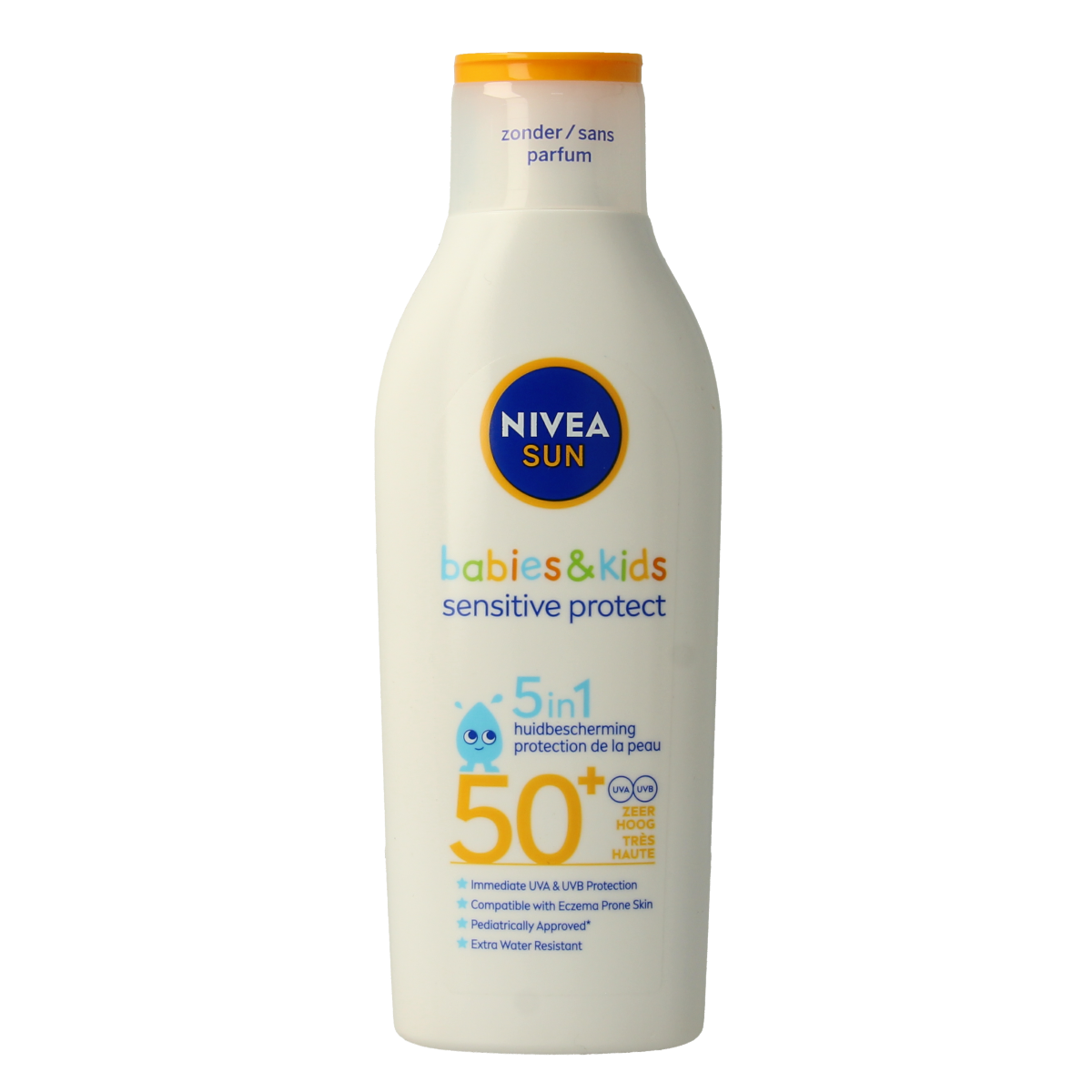 Nivea Sun protect & sensitive child sunmilk SPF50+ 200.00 Milliliter