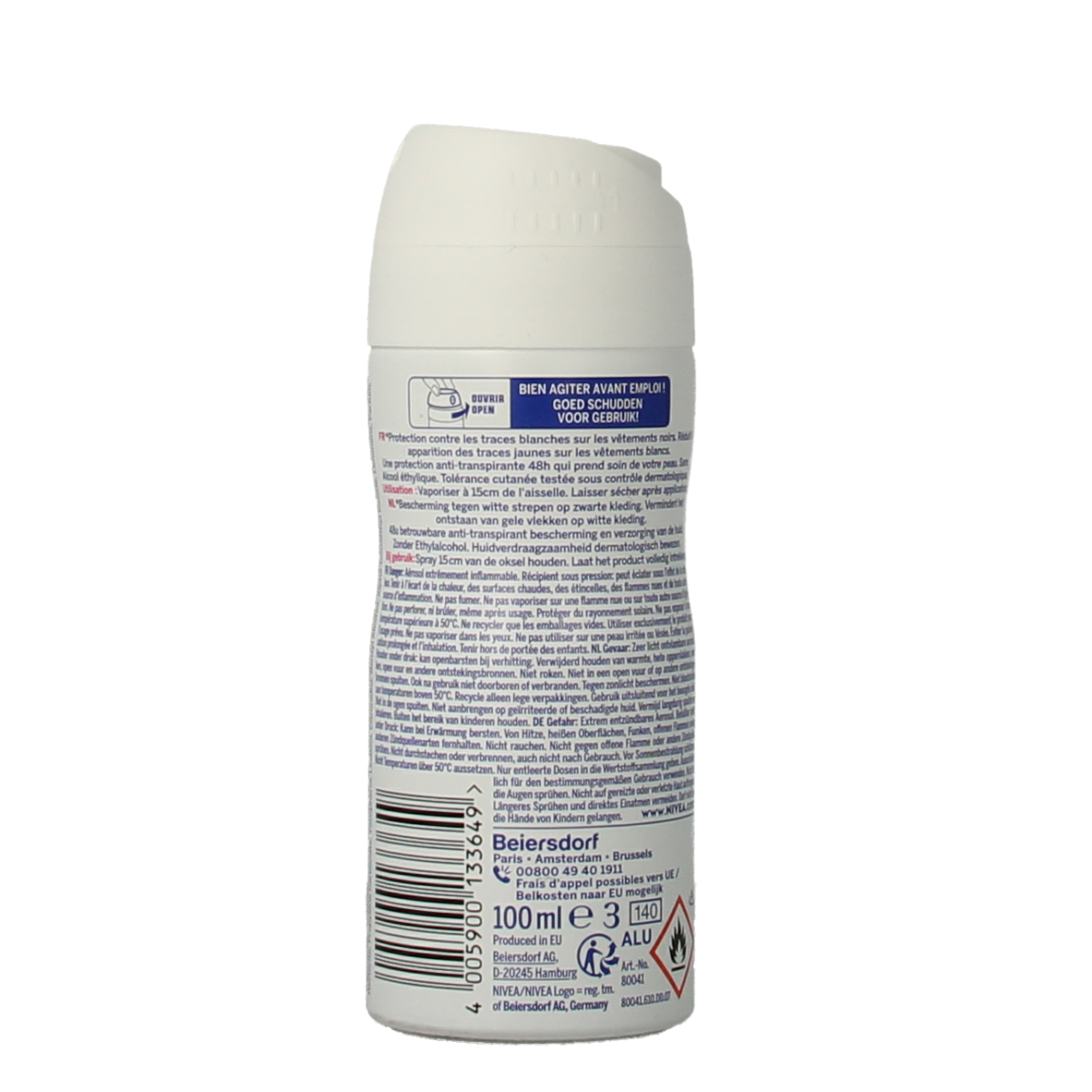Nivea Deodorant black & white clear spray  100.00 Milliliter