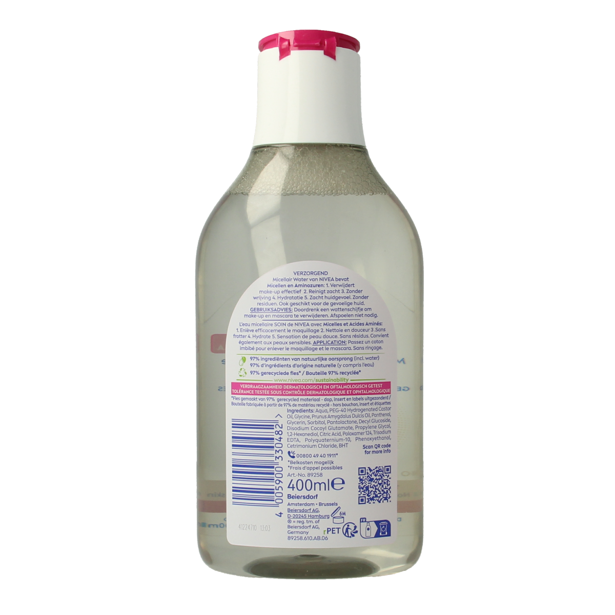 Nivea Micellair water caring 400.00 Milliliter