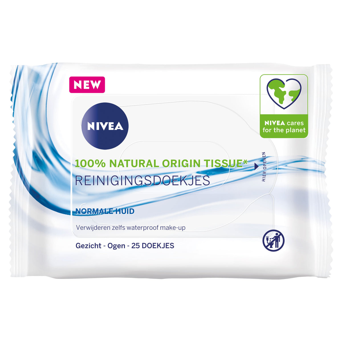 Nivea Verfrissende doekjes normale/gemengde huid 25.00 Stuks