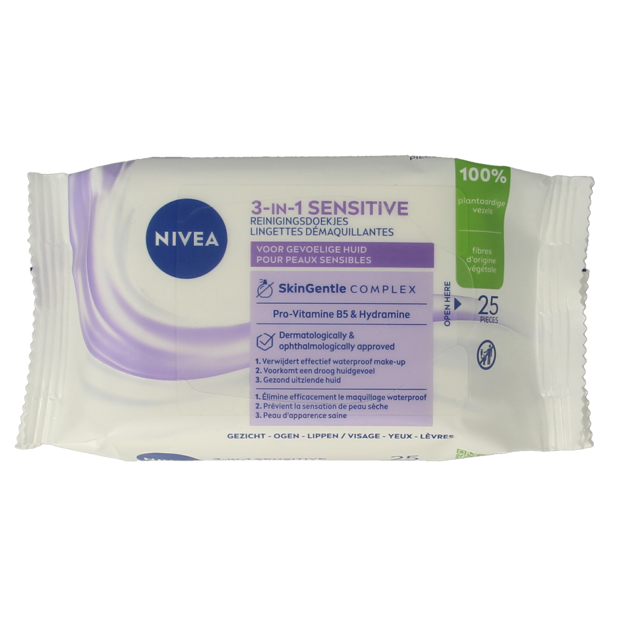 Nivea Sensitive reinigingsdoekjes 25.00 Stuks