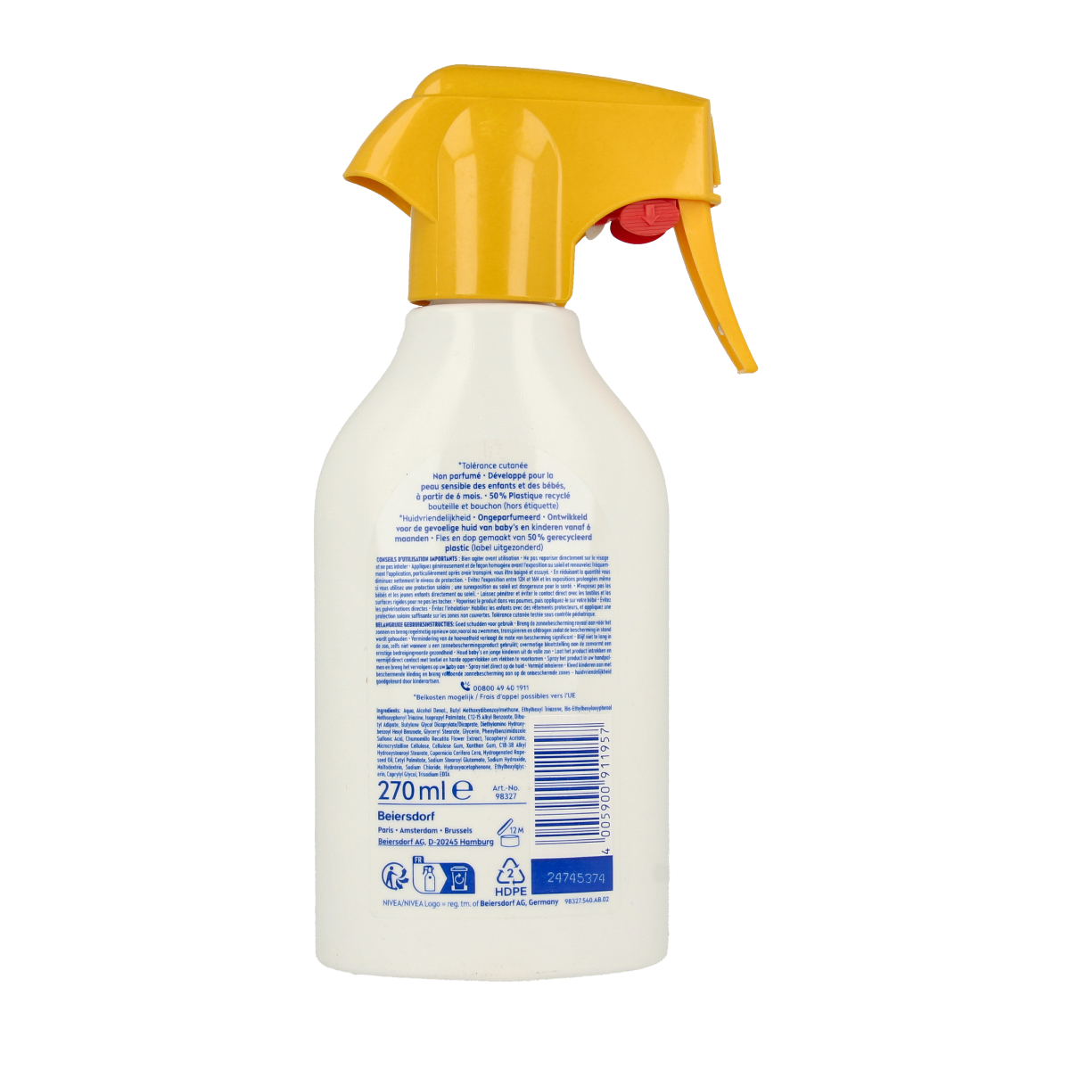 Nivea Sun kids sensitive spray SPF50+ 270.00 Milliliter