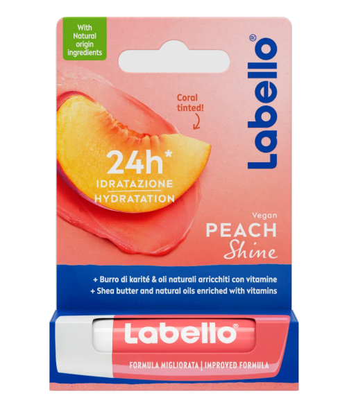 Labello Fruity peach shine 1.00 Stuks
