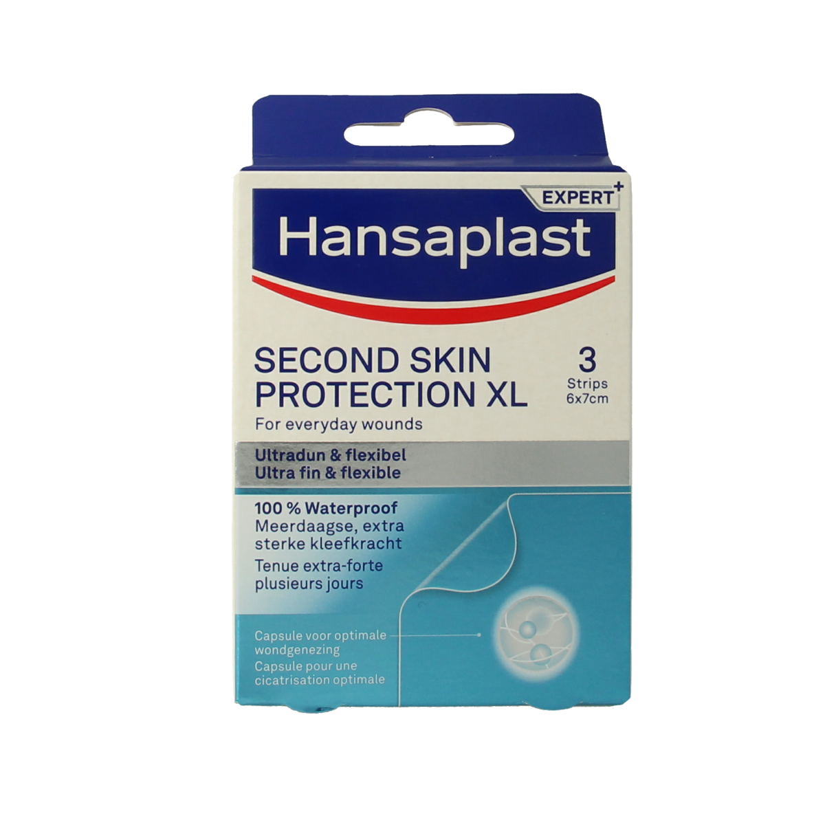 Hansaplast Second skin protection XL 3.00 Stuks