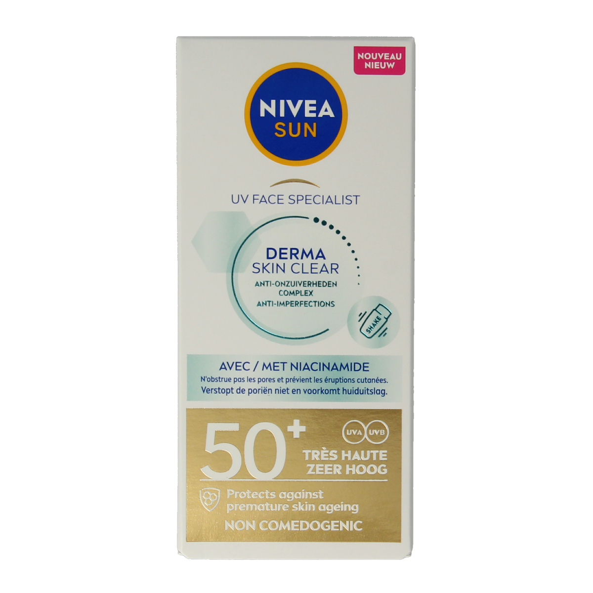 Nivea Sun face blemish control SPF50+ 40.00 Milliliter