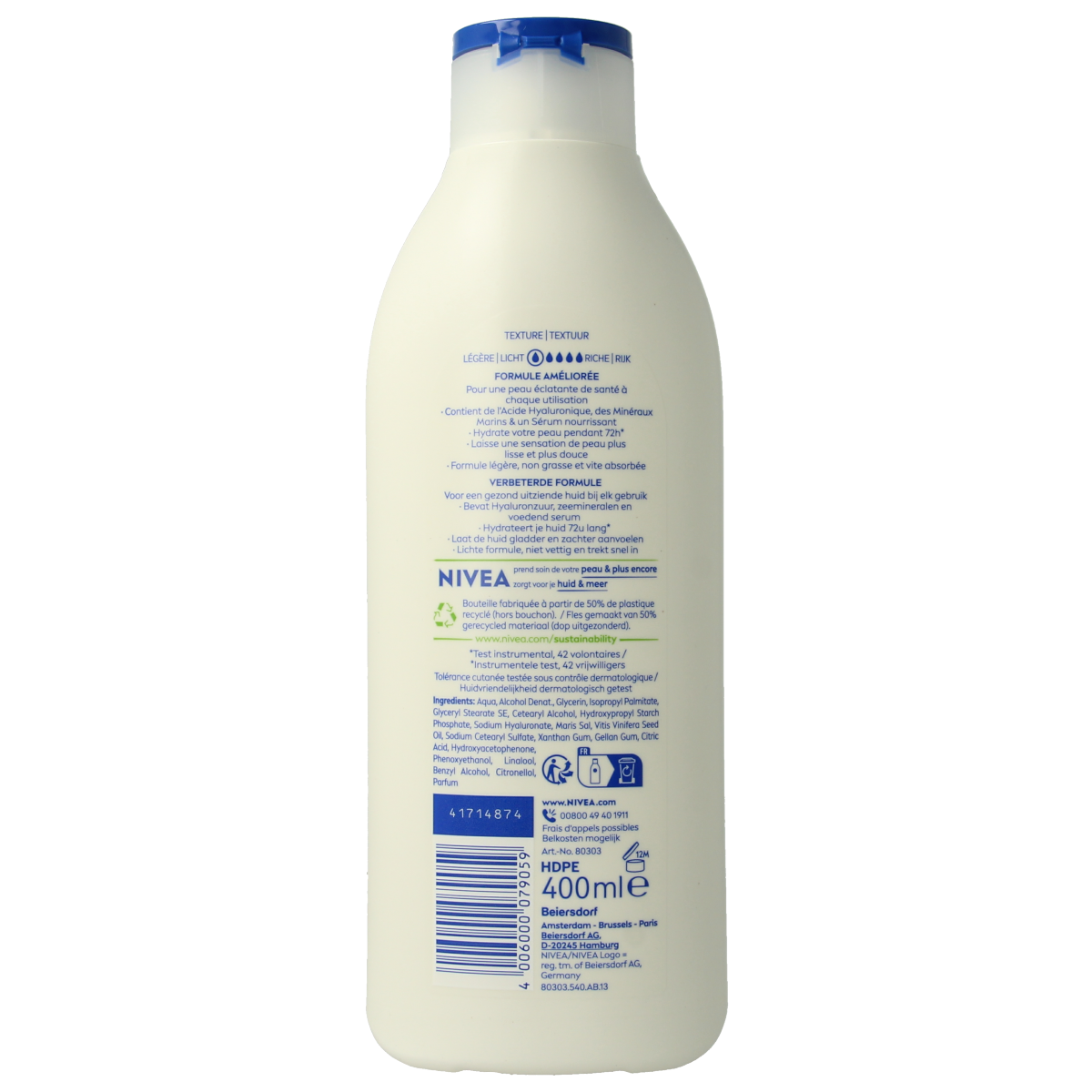 Nivea Express bodylotion 400.00 Milliliter