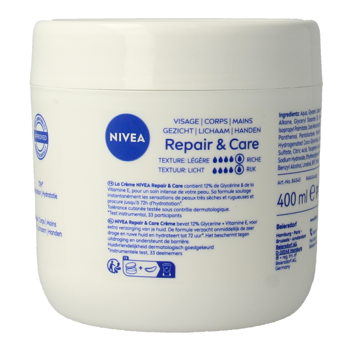 Nivea Bodycreme repair & care intens 400.00 Milliliter