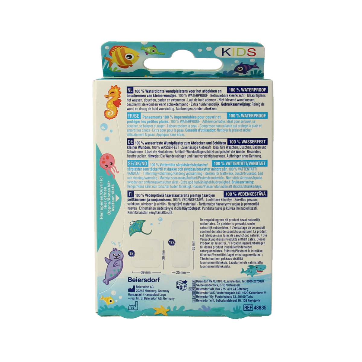 Hansaplast Aqua protect kids pleisters 20.00 Stuks