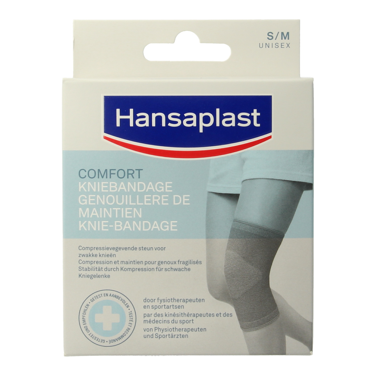 Hansaplast Sport kniebandage S/M 1.00 Stuks