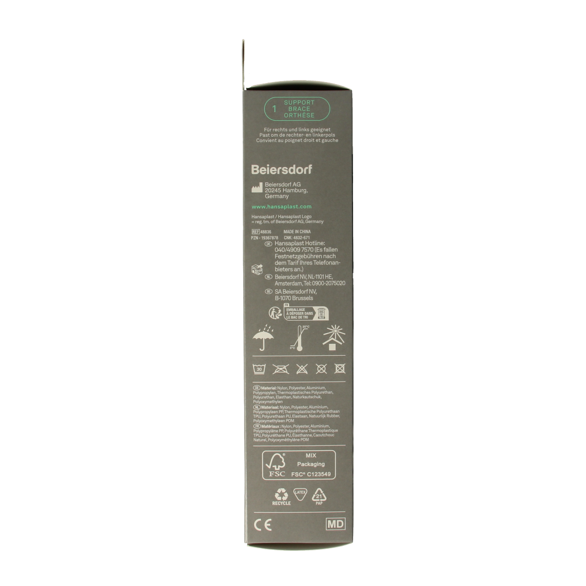 Hansaplast Polsbrace protective 1.00 Stuks