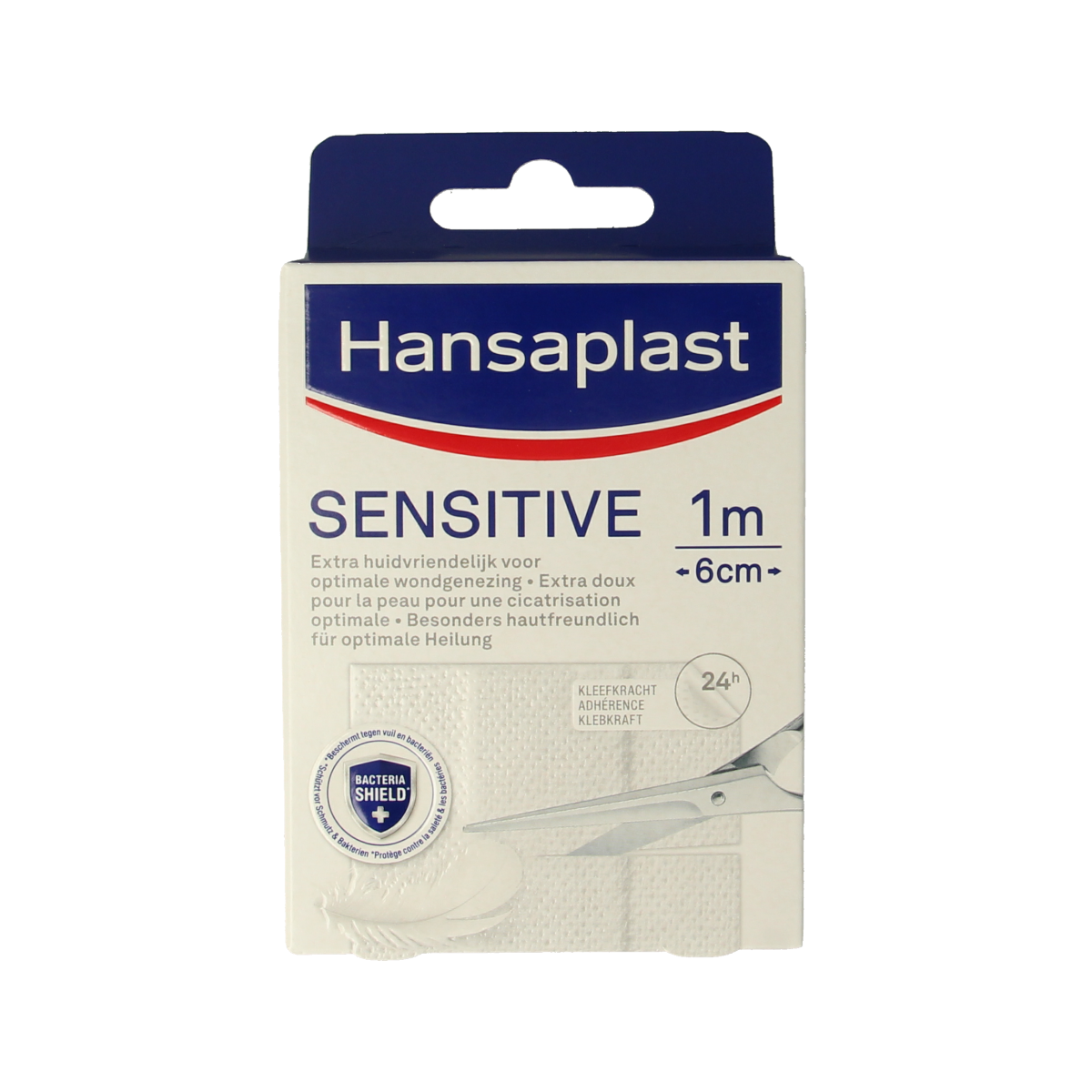 Hansaplast Sensitive 1m x 6cm 1.00 Stuks