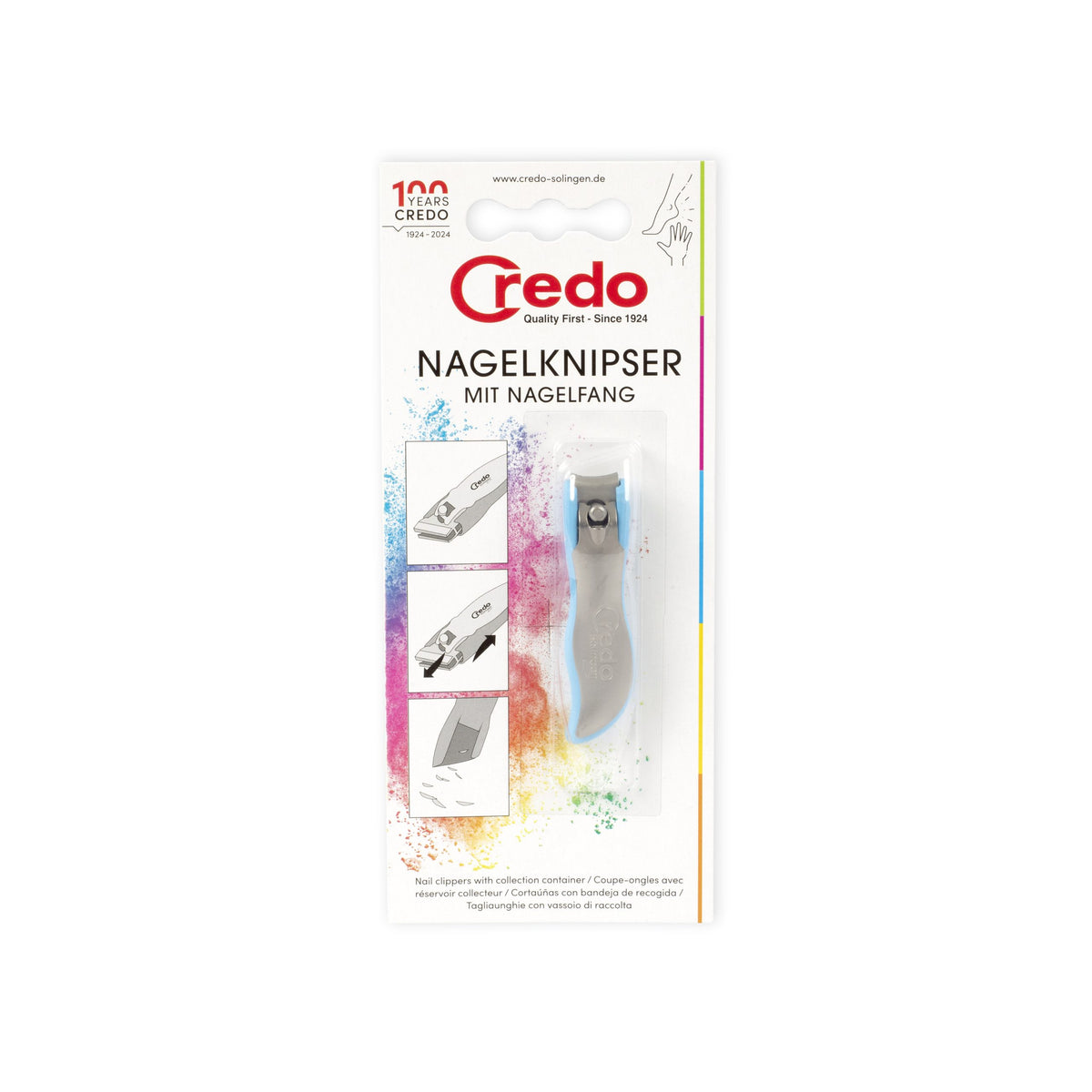 Credo Pop Art nagelknipper met opvang  60mm 1.00 Stuks