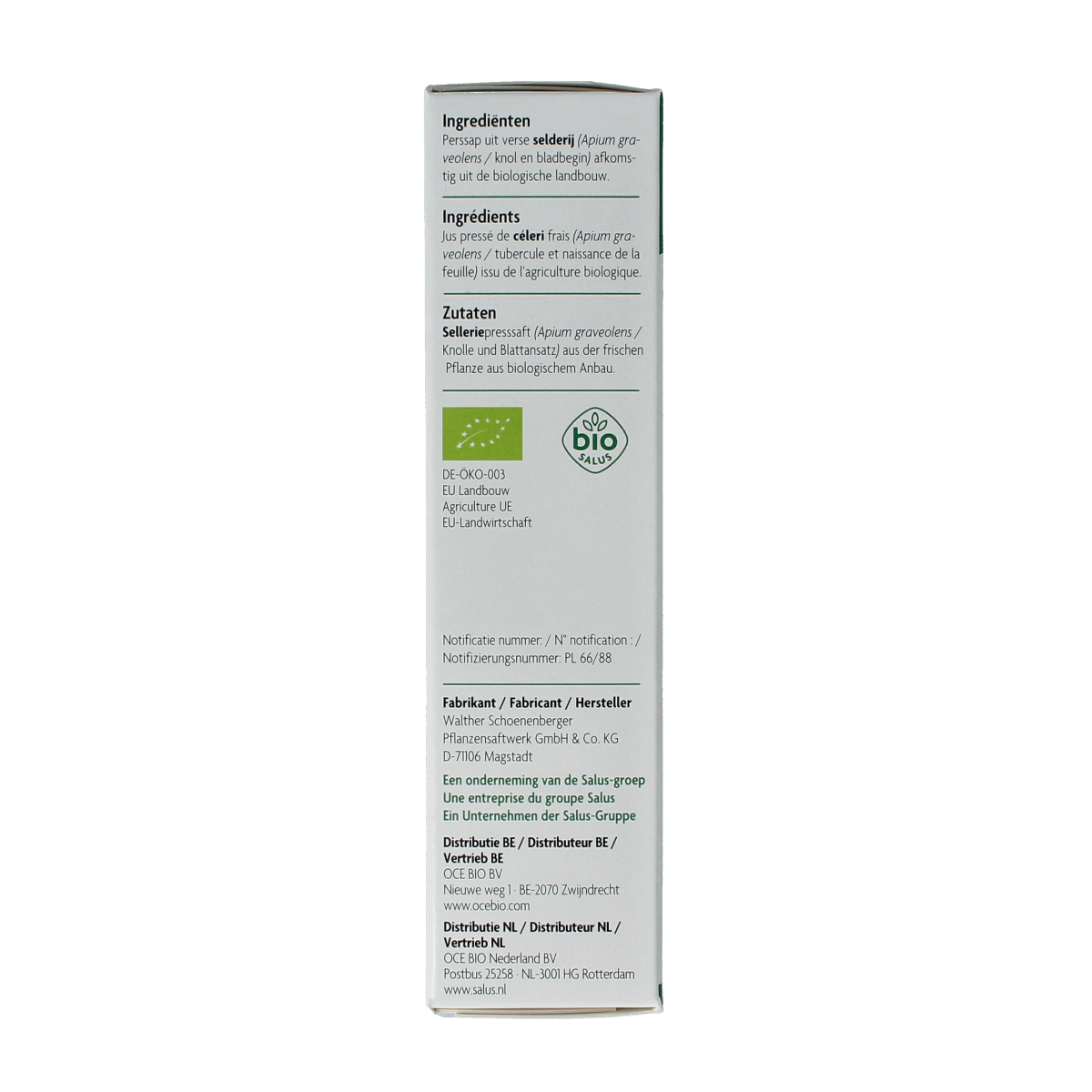 Salus Selderijsap bio 200.00 Milliliter