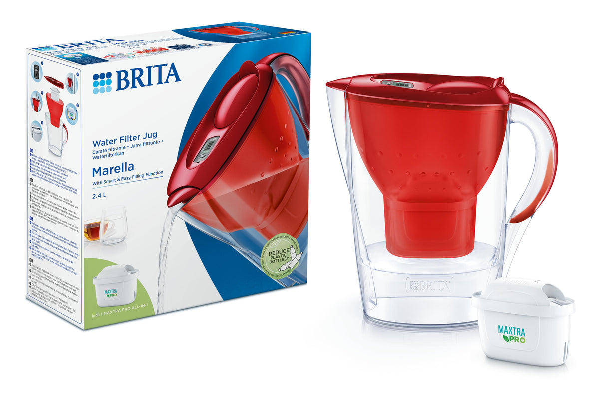Brita Waterfilterkan Marella cool red 1.00 Set