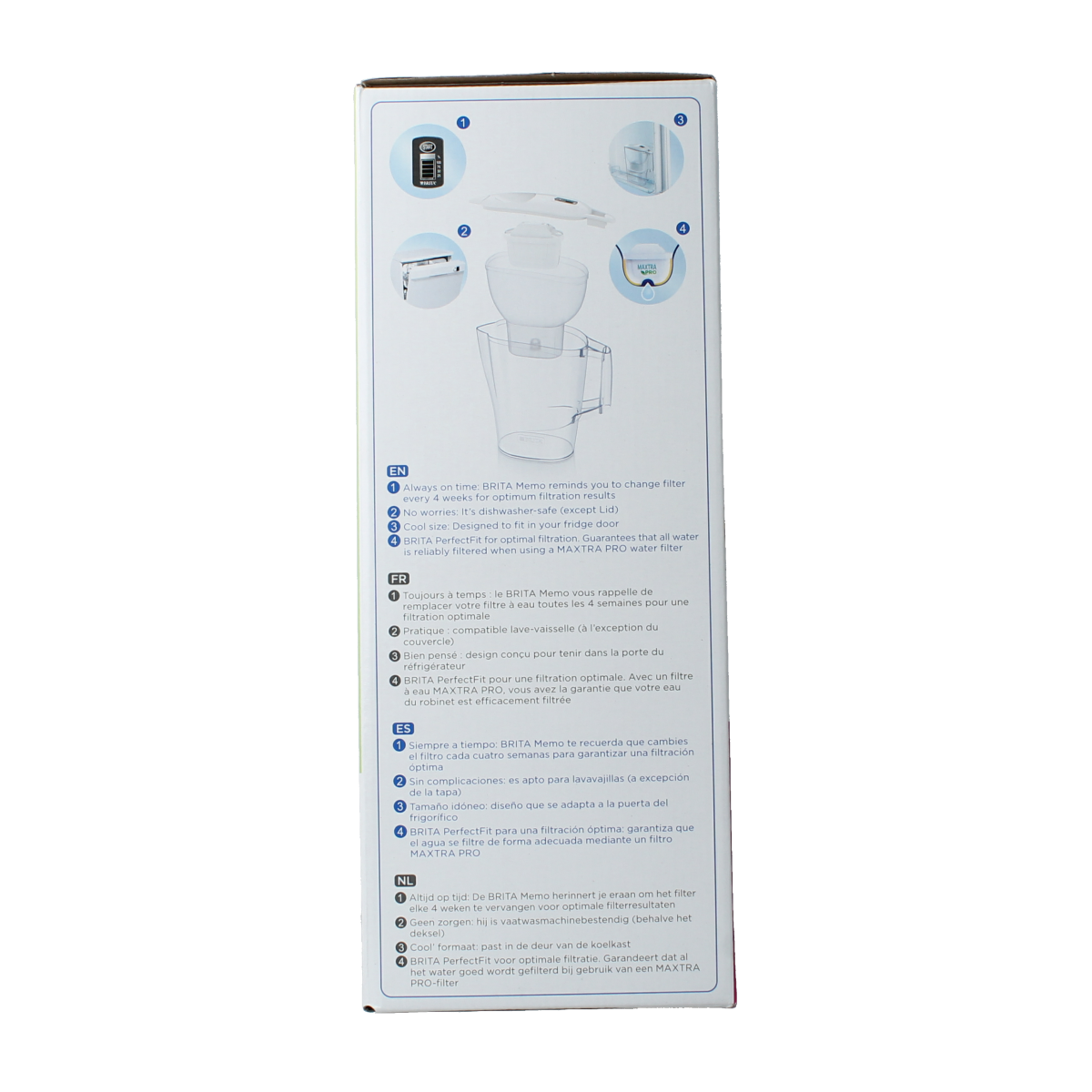 Brita Waterfilterbundel Aluna Cool white + 2 MAXTRA PRO 3.00 Stuks