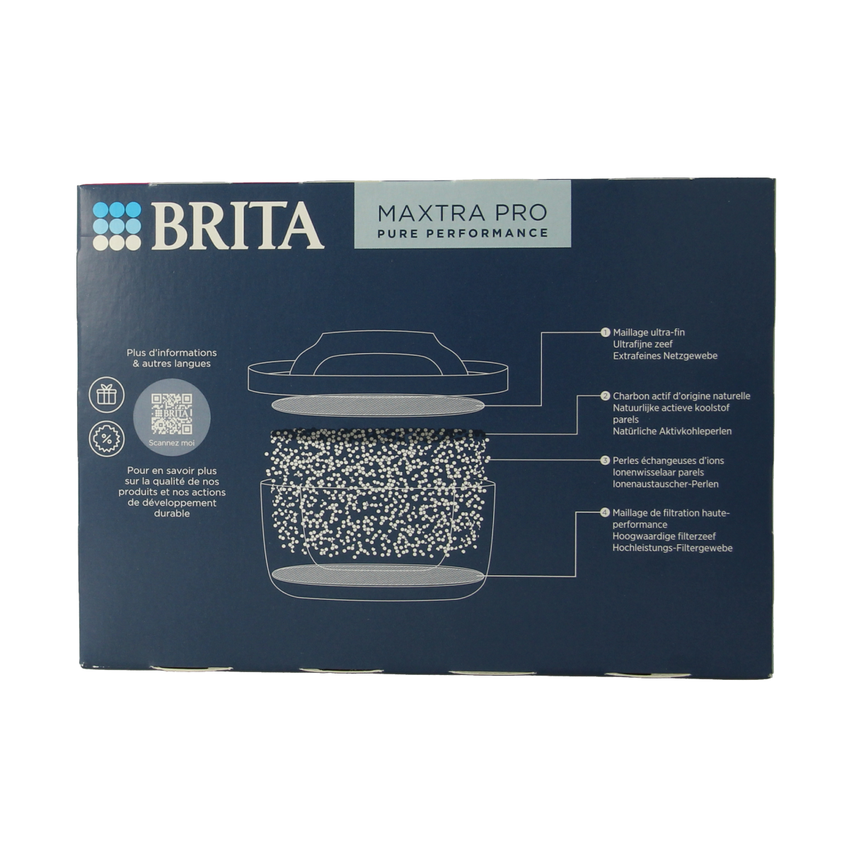 Brita Waterfilterpatroon MAXTRA PRO Pure Performance 3+1 4.00 Stuks