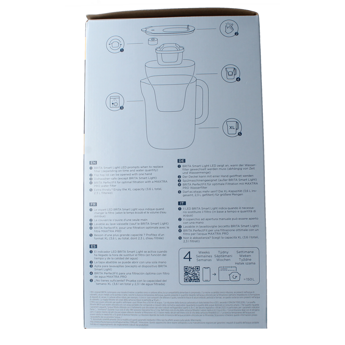 Brita Waterfilterbundel Style Essential XL white 4.00 Stuks