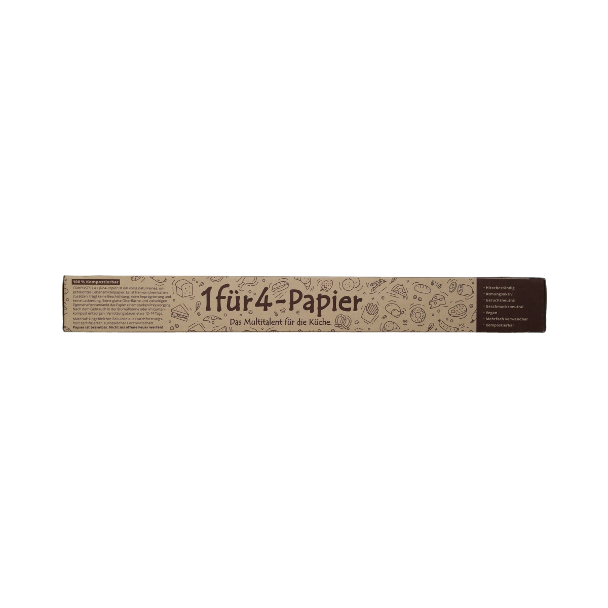 Compestella Keukenfolie en bakpapier 4 in 1 - 8mx38 cm 1.00 Stuks
