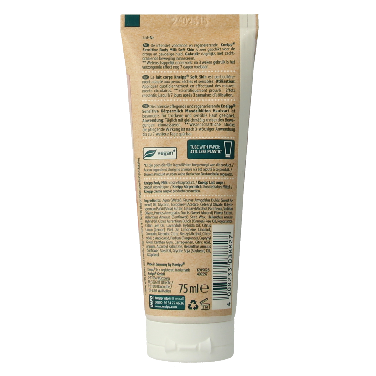 Kneipp Bodymilk soft skin mini 75.00 Milliliter