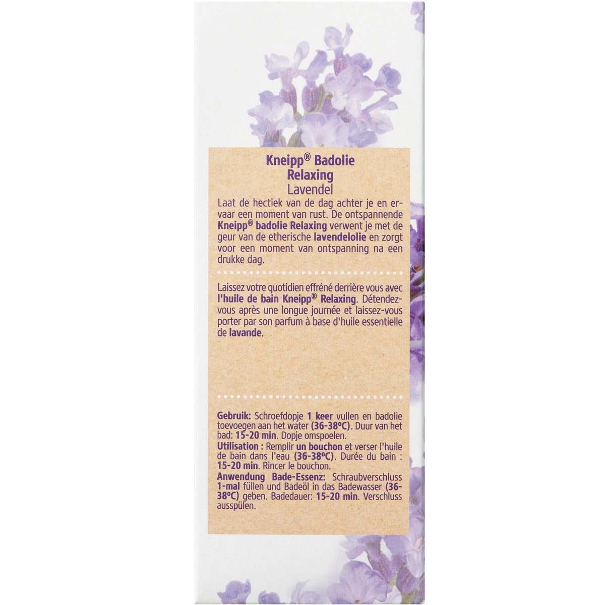 Kneipp Relaxing badolie lavendel 100.00 Milliliter