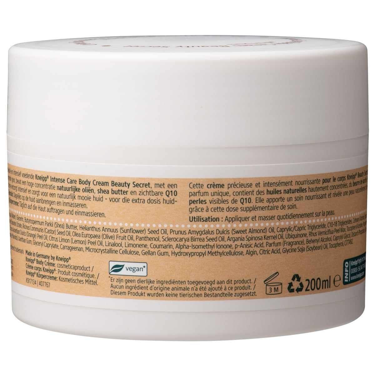 Kneipp Beauty secret bodycreme 200.00 Milliliter