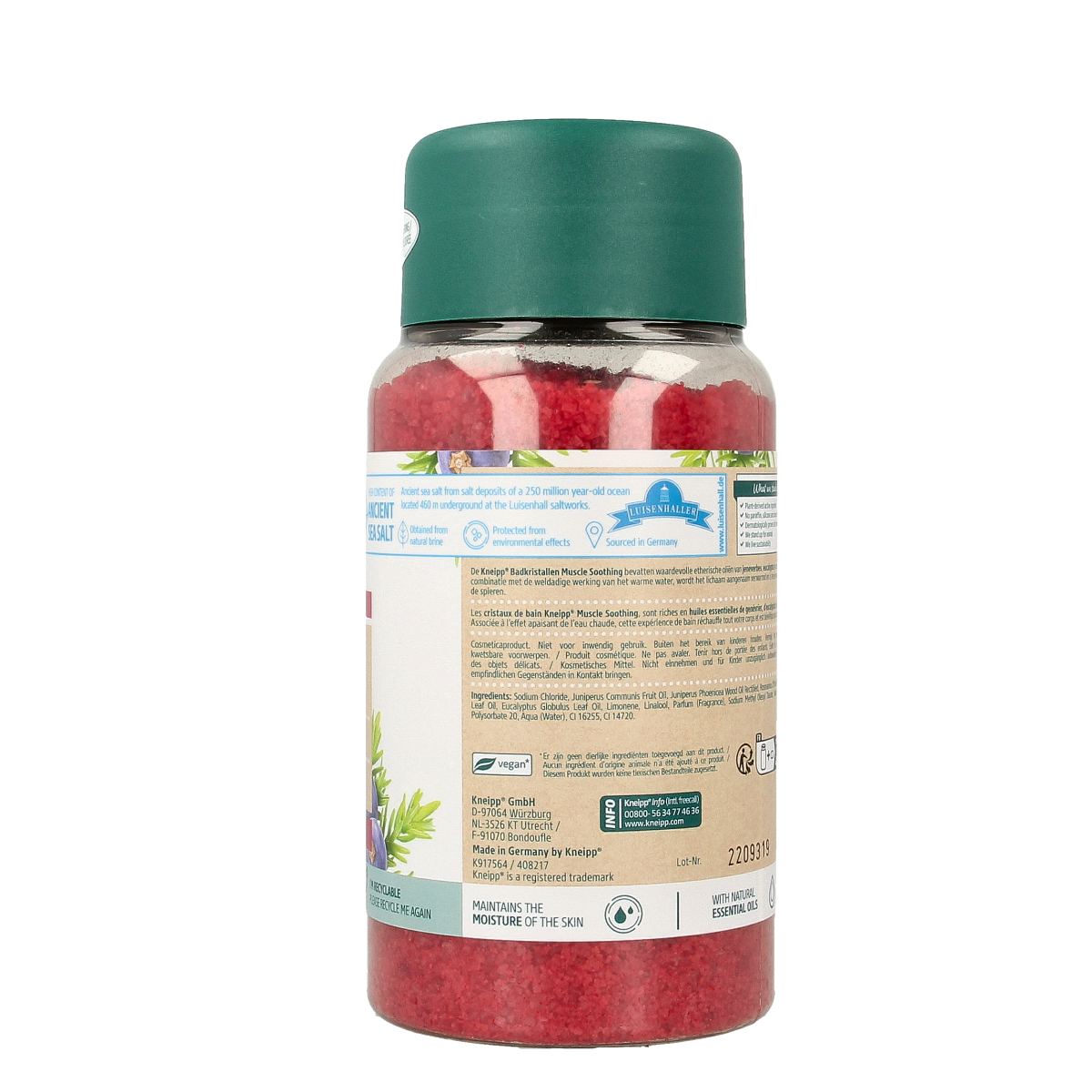 Kneipp Muscle soothing badkristallen jeneverbes 600.00 Gram
