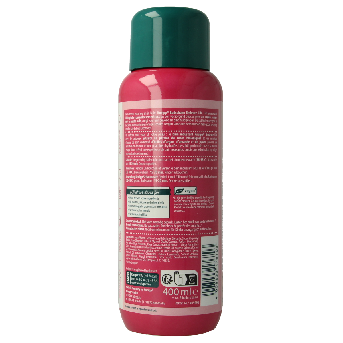 Kneipp Embrace life badschuim 400.00 Milliliter