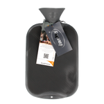 Fashy Kruik warmwater zak antraciet enkele ribbel 2.00 Liter