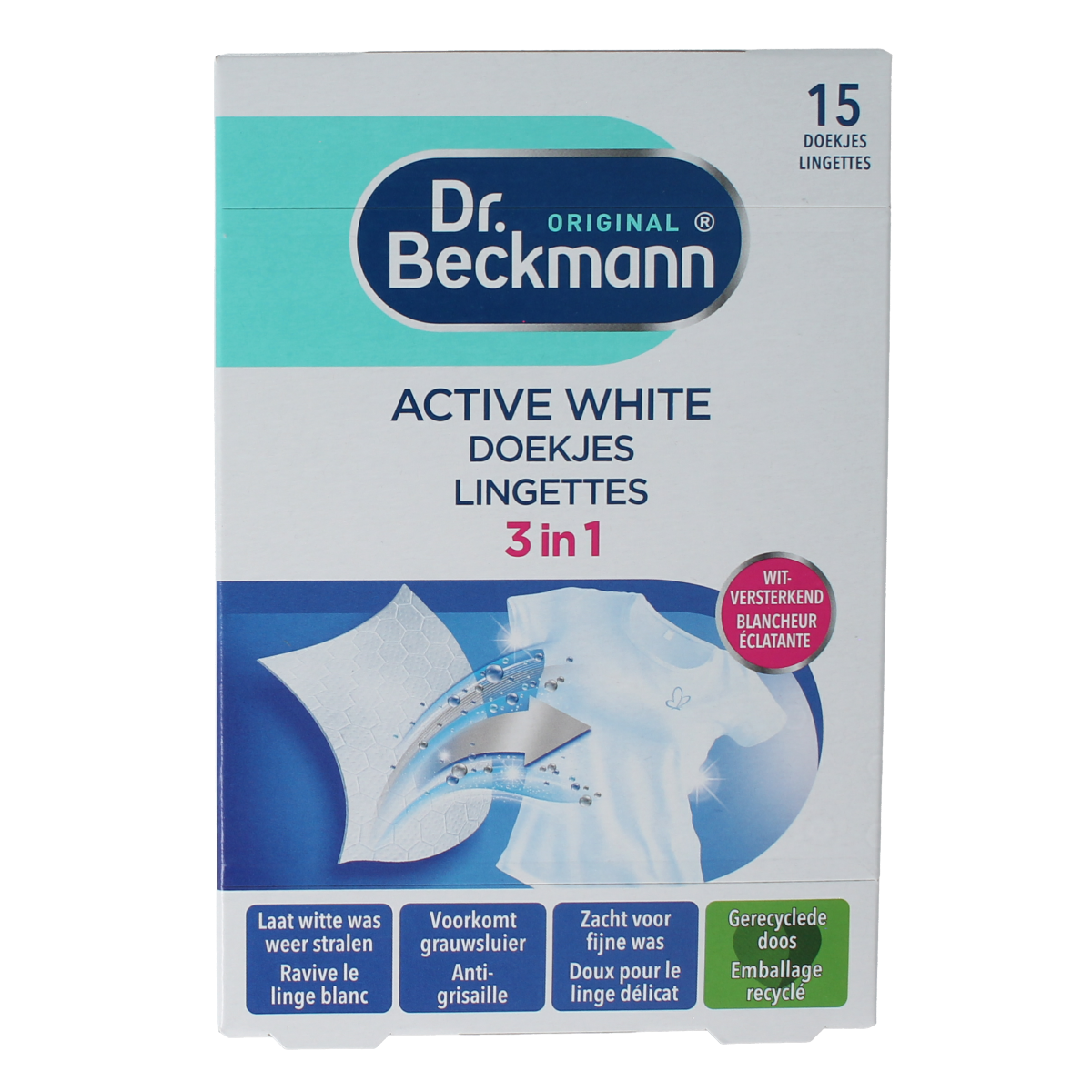 Dr.Beckmann Doekjes active white 15.00 Stuks