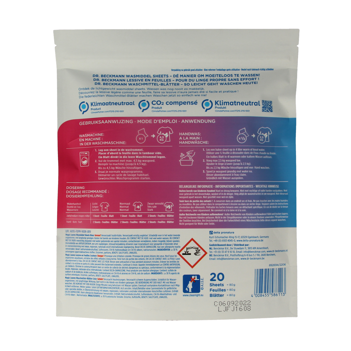 Dr.Beckmann Magic leaves colour 20.00 Stuks