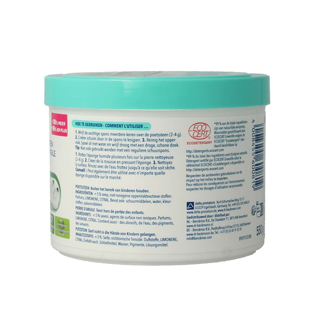 Dr.Beckmann Poetssteen 550.00 Gram
