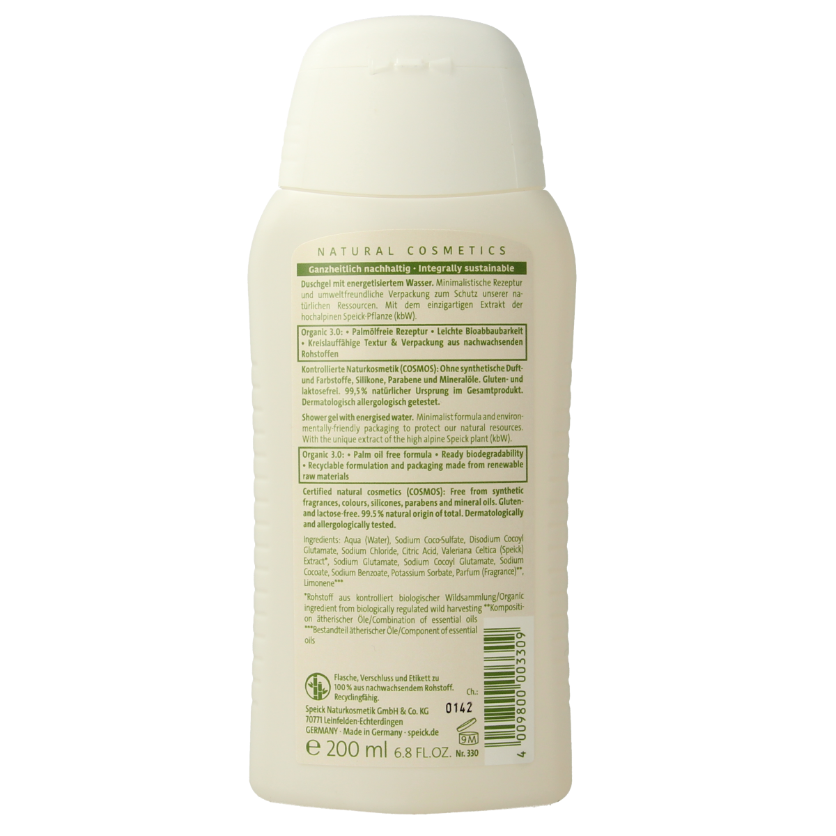 Speick Douchegel organic 200.00 Milliliter
