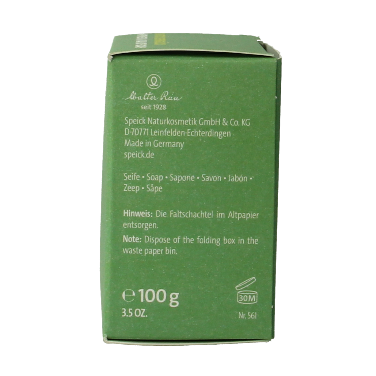 Speick Aloe vera zeep in doosje 100.00 Gram