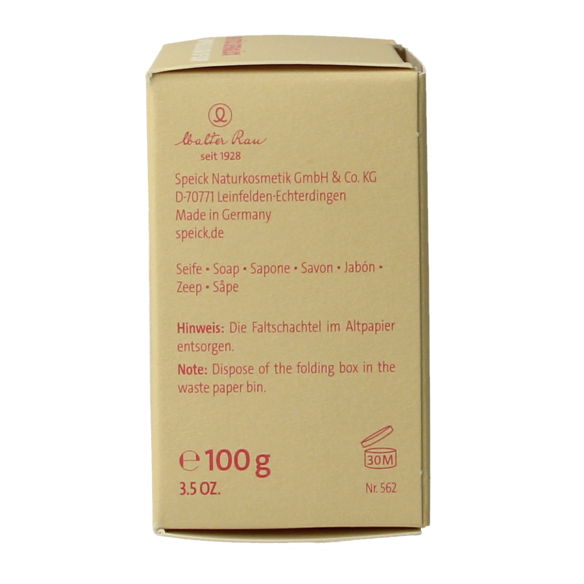 Speick Karnemelk zeep in doosje 100.00 Gram