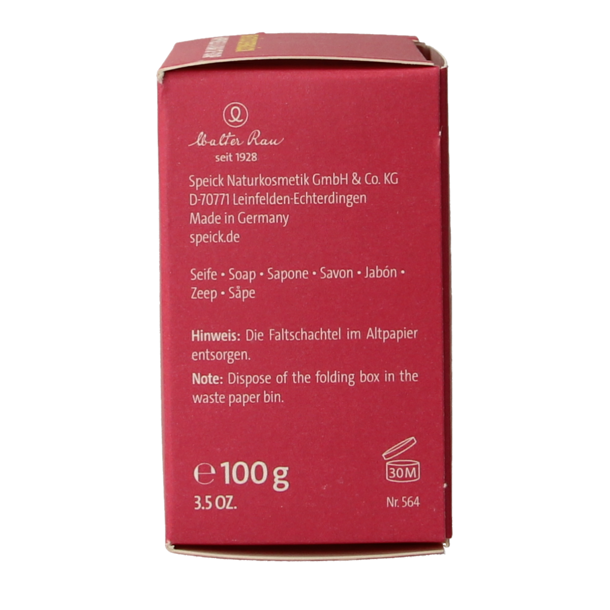 Speick Wilde roos zeep in doosje 100.00 Gram